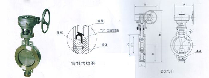 D373H蝸輪傳動(dòng)對(duì)夾式金屬硬密封蝶閥 D373H蝸輪傳動(dòng)對(duì)夾式金屬硬密封蝶閥